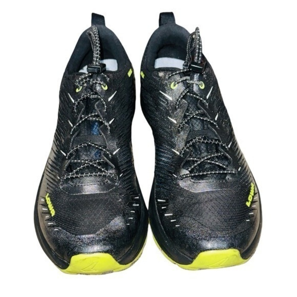 LOWA Amplux Trail‎ Running Shoes Speed Hiking Black Lime Quick Lace | Men's 9